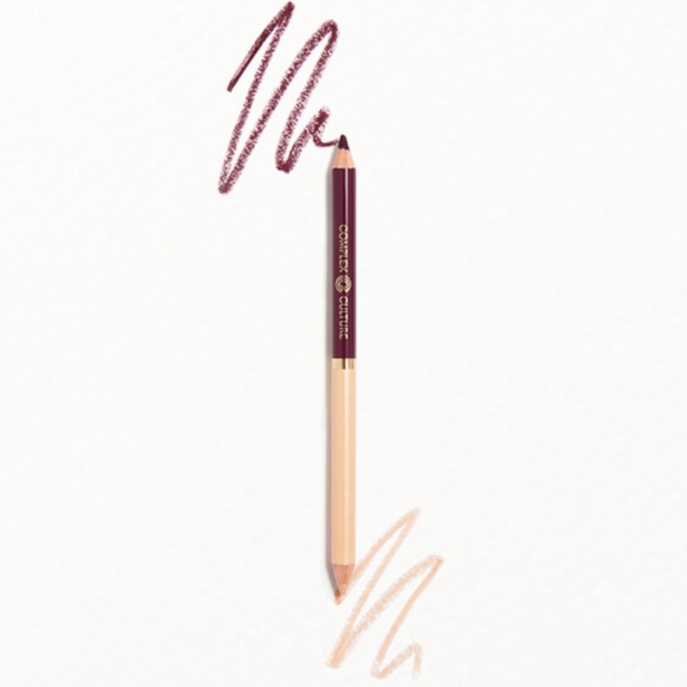 Double Dimension Dual Ended Eyeliner Pencil in Matte Deep Plum / Metallic Pearl